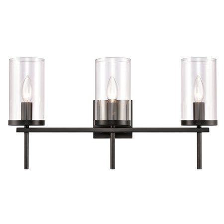 ELK HOME Oakland 23'' Wide 3-Light Vanity Light - Black CN290316